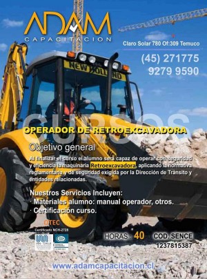 curso operador de maquinaria pesada