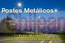 Postes metálicos santiago de iluminación, poste solar