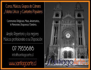 SANTIAGOARTE Anuncios gratis en Santiago |  COROS MATRIMONIOS, CORAL, DUO, CUARTETO, SOLISTAS LIRICOS, CORO, MATRIMONIO, coro para la iglesia, musicos profesionales, hermoso repertorio y voces inovidables, santiagoarte