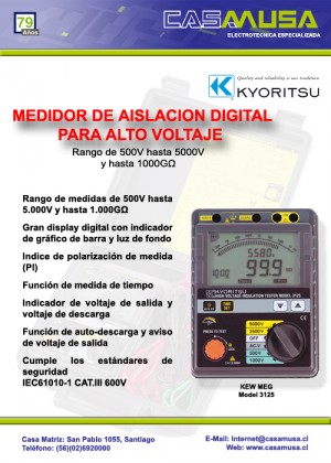 Casa Musa Anuncios gratis en Santiago |  Medidor aislaci&oacute;n alto voltaje, Casa Musa