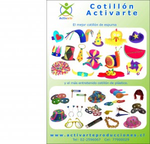 Cotill&oacute;n ACTIVARTE Anuncios gratis en Las Condes |  Cotill&oacute;n Activarte www.activarteproducciones.cl t:2596067, Cotill&oacute;n Gorros Espuma Cotill&oacute;n Pl&aacute;stico