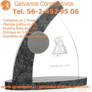 Grupo ADM Anuncios gratis en Las Condes |  Galvanos para Empresas Tel. 492 95 06, Galvanos Publicitarios, Trofeos Deportivos, Acr&iacute;licos con logo Corporativo 