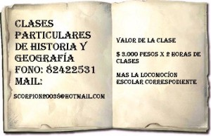 PROFESOR DE HISTORIA  Anuncios gratis en Valpara&iacute;so |  CLASES PARTICULARES DE HISTORIA Y GEOGRAF&Iacute;A, , PARA ALUMNOS DE ENSE&Ntilde;ANZA BASICA, MEDIA Y J&Oacute;VENES QUE EST&Eacute;N PREPARANDO LA P