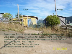 ROSA Anuncios gratis en Temuco |  VENDO CASA CARAHUE 12.000.000 MADERA FORRADA ZINC, CASA CARAHUE 540M2 SITIO Y BODEGAS