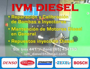 IVM Diesel Ltda. Anuncios gratis en Puerto Montt |  Mantencion y reparacion bombas inyectoras e inyectores diesel , Avenida santa ines 441, techo para todos, puerto montt