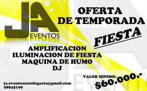 JONNY Anuncios gratis en Antofagasta |  SONIDO  J. A. EVENTOS. AMPLIFICACI&Oacute;N, ILUMINACI&Oacute;N Y ANIMACI&Oacute;N., DJ PARA EVENTOS.