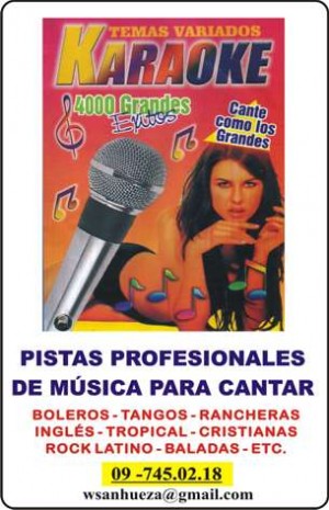 Walter Sanhueza I. Anuncios gratis en La Florida |  INTERCAMBIO PISTAS PROFESIONALES DE MUSICA PARA CANTANTES, INTERCAMBIO PISTAS DE MUSICA PARA CANTANTES.
