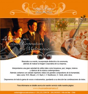 Horacio Silva Duarte Anuncios gratis en Cachagua |  Coro en vivo para eventos y matrimonios, Todas las voces l&iacute;ricas e instrumentos