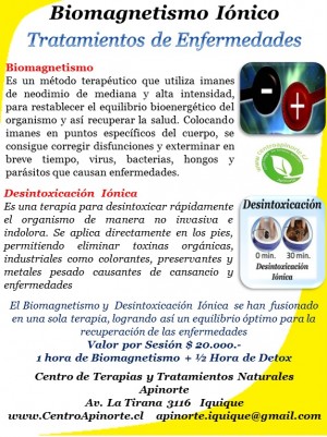 Centro Apinorte Anuncios gratis en Iquique |  Biomagnetismo , Biomagnetismo ionico de Salud