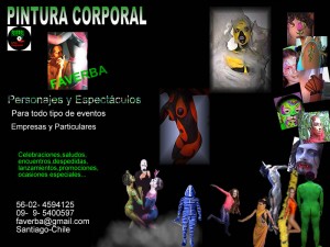 faverba Anuncios gratis en La Serena |  personajes y espectaculos, Pintura Corporal