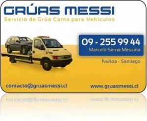 MARCELO Anuncios gratis en San Joaqu&iacute;n |  REMOLQUE DE VEHICULOS, GRUA CAMA  09 255 99 44  GRUAS MESSI, SERVICIO DE GRUA PARA VEHICULOS EN PANA O CHOCADOS EN STGO.