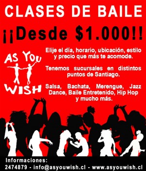 as you wish Anuncios gratis en Recoleta |  CLASES DE SALSA CUBANA, BARRIO BELLAVISTA, DESDE $1000, CLASES DE SALSA CUBANA