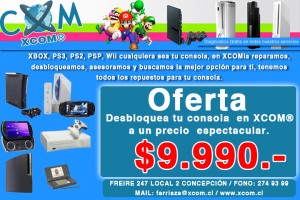 XCOM SPA Anuncios gratis en Concepci&oacute;n |  Desbloqueo de Playstation 2, XBOX 360 y Wii en XCOM, XCOM servicio tecnico