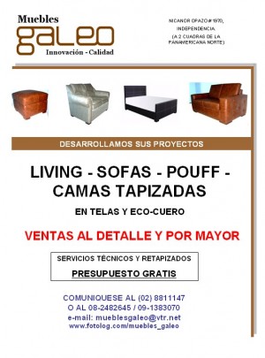  Anuncios gratis en Independencia |  Muebles GALEO, Ventas al Detalle y Por Mayor