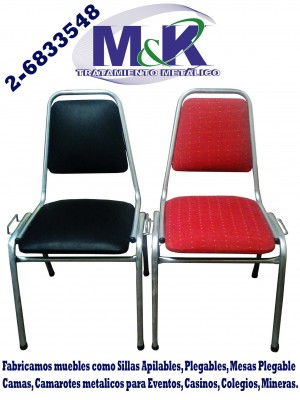 Tratamiento Metalico MyK Anuncios gratis en Estaci&oacute;n Central |  Fabrica de sillas apilables metalicas, sillas tapizadas 26833548, Fabrica de sillas auditorio, sillas templo, sillas iglesia