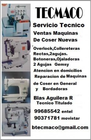 Blas Aguilera    TECMACO Anuncios gratis en Coquimbo |  Maquinas de coser y bordar ventas y servicio tecnico, Servicio tecnico en msquinas de coser y bordar vantas 