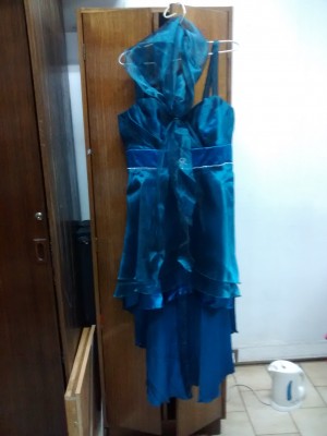 Gema Silva Palma Anuncios gratis en Valpara&iacute;so |  Vestido de fiesta color verde petr&oacute;leo m&aacute;s tapado tul , Vestido fiesta