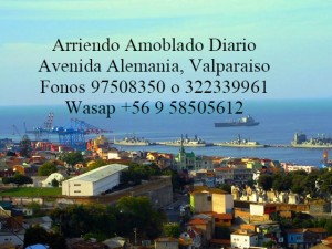 Alicia Calderon Anuncios gratis en Valpara&iacute;so |  Renovados, amoblados, rento diario desde $25000, valparaiso, costa, Avenida alemania altura mirador plaza bismark, fono 97508350