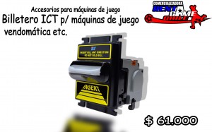 RENTAGAME CHILE Anuncios gratis en La Cisterna |  Billetero ict p/ maquinas de juego , vendomatica etc./precio: $ 61.000, Accesorios para maquinas de juego