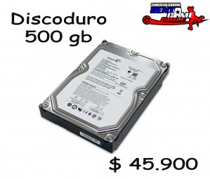 RENTAGAME CHILE Anuncios gratis en La Cisterna |  Disco duro 500 gb/ precio: $ 45900, Insumos de computacion