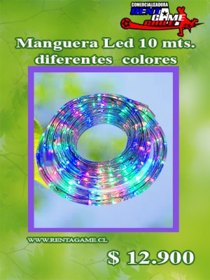 RENTAGAME CHILE Anuncios gratis en La Cisterna |  Manguera led 10 mts. dif. colores o un solo tono / precio : $ 12.900, Rentagame: es lider en iluminacion led