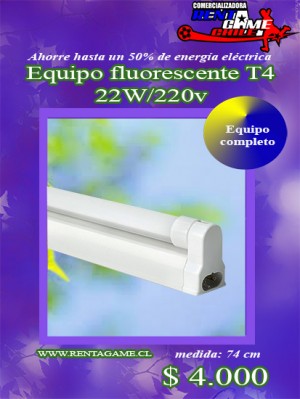 RENTAGAME CHILE Anuncios gratis en La Cisterna |  Equipo fluorescente t4 22w/precio:  $ 4000, Ahorre hasta un 50% de energia electrica