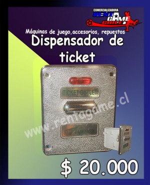 RENTAGAME CHILE Anuncios gratis en La Cisterna |  Dispensador de ticket/precio oferta: $ 20.000 pesos, Rentagame: maquinas de juego:  accesorios,repuestos, servicio tecnico