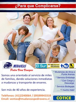 Mudanzas Pedro Vera Venegas Anuncios gratis en Concepci&oacute;n |  Ofertas para este fin de semana cotice, Mudanzas desde temuco hacia concepci&oacute;n e intermedios