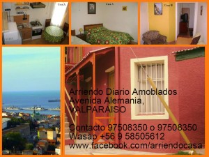 Alicia Calderon Aravena Anuncios gratis en Valpara&iacute;so |  Amoblado diario, 1 dormitorio amplio, arriendo por dia, valparaiso, Avenida alemania, valparaiso, fono 97508350 o 58505612