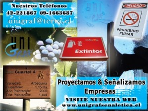 UNIGRAF S.A. Anuncios gratis en Chill&aacute;n |  SE&Ntilde;ALIZAMOS  SU EMPRESA, SE&Ntilde;ALIZAMOS SU EMPRESA