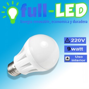 importadora full-led Anuncios gratis en La Cisterna |  Ampolleta full-led   /9watt/220v/luz fr&iacute;a/ envios a todo chile, Importadora full-led, es lider en iluminacion led y kit solares