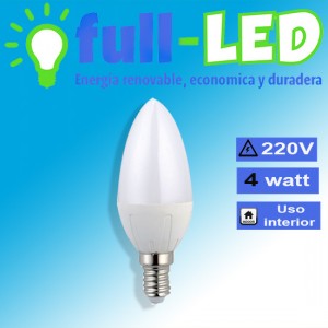 Rentagame chile Anuncios gratis en La Cisterna |  Ampolleta vela full-led /4 watt/220v / e14/ envios a todo chile, Importadora full-led, es lider en iluminacion led y kit solares
