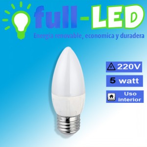 Rentagame chile Anuncios gratis en La Cisterna |  Ampolleta vela full-led/5 watt/220v/e27/c&aacute;lida/ envios a todo chile, Importadora full-led, es lider en iluminacion led y kit solares
