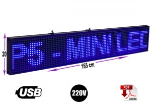 https://www.youtube.com/watch?v=Hoyon31cYI8 Anuncios gratis en La Cisterna |  Letrero programable led 165 x 20 cm color azul/gran avda. 8051, Rentagame: lider en letreros programables usb