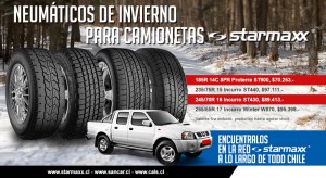Sancar S.A. Anuncios gratis en Antofagasta |  Oferta mayo 2017 neum&aacute;ticos starmaxx para invierno, Disponible en sucursales sancar y cals 