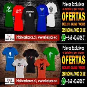 Pablo Rodriguez Anuncios gratis en Maip&uacute; |  Rebel space tienda on-line poleras hombre y mujer (dise&ntilde;os exclusivos), Amplia variedad de productos y los precios m&aacute;s baratos de chile.