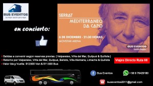 Ale  Anuncios gratis en Valpara&iacute;so |  Bus o transfer a joan manuel serrat desde valpara&Iacute;so, vi&Ntilde;a quilpu&Eacute; y q, Joan manuel serrat en chile | movistar arena