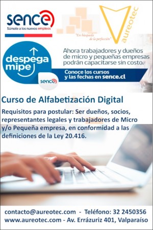 Aureotec Anuncios gratis en Valpara&iacute;so |  Curso computaci&Oacute;n 100% gratis  valpara&iacute;so, quilpu&eacute;, san antonio, san f, Curso computaci&Oacute;n 100% gratis  valpara&iacute;so, quilpu&eacute;, san antonio, san f