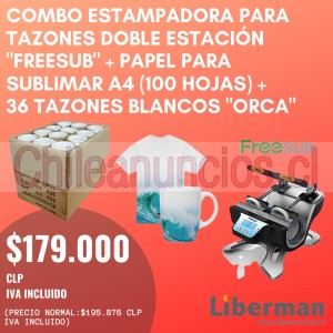 Liberman Anuncios gratis en &Ntilde;u&ntilde;oa |  Combo estampadora doble estacion marca freesub , Sublimacion