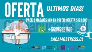 Maria jose Anuncios gratis en Las Condes |  Masajes descontracturantes packs  5 sesiones ofertas en las condes , Sacamostresscl  en sede providencia y las condes