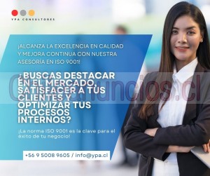 Ypa consultores Anuncios gratis en Santiago |  Asesoria iso 9001, la calidad es la clave para el crecimiento y la confianza de tus clientes, Iso, asesoria, calidad, mejora continua