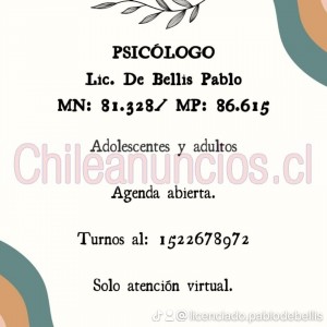 Pablo Anuncios gratis en Puerto Montt |  Atención psicológica - busco psicólogo - busco terapia , Psicólogo - psicoterapia - atención psicológica 