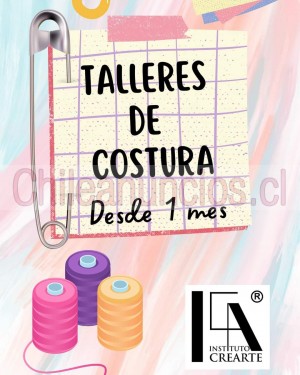 Instituto crearte Anuncios gratis en Santiago |  Cursos y talleres de costura en crearte, Aprende con nuestros practicos cursos y talleres