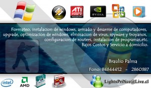 Braulio Palma Anuncios gratis en Vi&ntilde;a del Mar |  �Reparaci&oacute;n y asesoria De Computadores! , Bajos Costos!!! y Servicio A Domicilio!!!